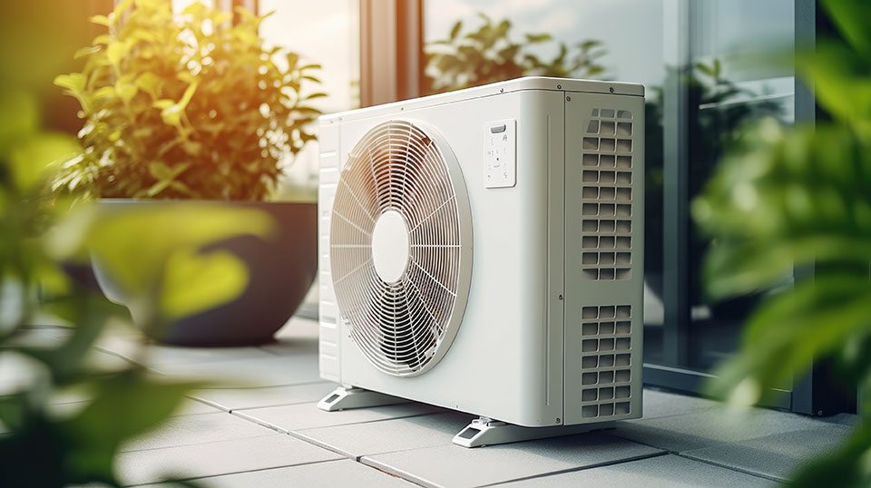 photo d'une pompe à chaleur pour une habitation